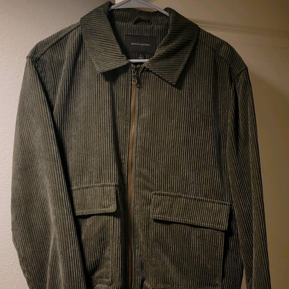 Banana Republic Green Corduroy Jacket 